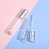 Luxe ros￩gouden lipglosscontainers Lege heldere ronde aangepaste reis lipgloss buis make -up olie container plastic buizen borstel 6 ml