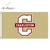 علم NCAA College of Charleston Cougars Flag 3 * 5ft (90cm * 150cm) البوليستر العلم راية الديكور تحلق المنزل حديقة العلم هدايا احتفالية