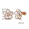 Gold Flower Stud oorbellen vrouwen oorring manchet mode sieraden cadeau wil en sandy