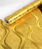 High Quality Plaid Textured Striped Gold Foil Wallpaper Living room Luxury Wall Decor Waterproof Embossed Wall paper