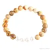 Braccialetti con ciondoli Bracciali con perline Muti-color Lava 7 Chakra Yoga Stones