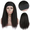 Echt haar Capless Pruiken Peruaans maagdelijk haar Hoofdband Zwart Fullmachine Body Golf Diepe Golf Kinky Krullend Recht 100 Echt haar 7847219