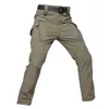 Hommes IX9 Softshell épais polaire pantalon hiver militaire tactique pantalon Camouflage chasse Cargo pantalon chaud imperméable Combat pantalon H1223