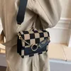 2022 New Womens Shoulder Bag Checkerboard Fashion Cross body Bag Hot Ladies Purse Handbag