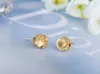 18K Gold Silver Plated Crown Zircon Earrings for Women Girls Ladies Crystal Earrings Bridal Wedding Jewelry Nice Gift Wholesale Price