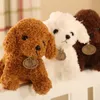 18 25cm Dog Poodle Plush Toy Cute Animal Plush Doll toy children for Christmas Gift for kids1187R