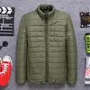 E-Baihui 2021 Neue Herbst Winter Herren Stehjacke Kragen Kurze Größe Baumwolle Gefütterte Jacke Licht Mittleren Alters und junge Dünne Casual Mantel F88