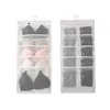 Caixas de Armazenamento Caixas Armário Closet Quarto Reticulado Pendurado Underwear Organizador para Saco Porta Da Parede Sutiã Sundry