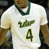 South Florida USF Basketball Jersey NCAA College Atkins Corey Walker Jr. Russel Tchewa Jamir Chaplin Caleb Murphy Sam Hines Jr. Javon Greene Jake Boggs Youth Women