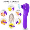 Vichar Sucking Vibrator Dildo Toys pour adultes Puissant G Spot Stape Clitoris Stimulateur Femme Masturbateur Vibrant Nipple Sucker USB MX200410