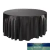 10 stks Ronde Tafelkleed Tafelkleed Luxe Polyester Satijn Tafel Cover Olieproof Bruiloft Restaurant Banket Woondecoratie