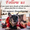 Lyxdesigner Pet Dog Apparel kläder Höst och vinter varm tryckrock Chihuahua French Bulldog Yorkie valpkläder