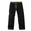 Men's Winter Thicken Fleece Cargo Pants Double Layer Straight Pants Men Casual Cotton Military Tactical Baggy Pant Warm Trousers 201126