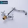 New Arrival Brass 360 Swivel Vintage Kitchen Faucet Sink Tap Black Mixer Kitchen Taps Single Handle Drinking Water Faucet T200424