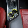 Porte-gobelet avant ABS jaune, garniture Dcoraion pour Dodge Challenger 2015 +, accessoires d'intérieur automobile de haute qualité