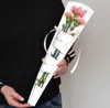 Gift Wrap 100 stks Draagbare Bloemtas Enige Rose Bag Boeket Wikkelpapier Tassen Dozen Gevallen voor Bloemen Geschenken Verpakking RRD11366