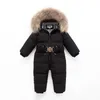-30 러시아어 겨울 Snowsuit 2020 소년 아기 아래로 자켓 80 % 오리 야외 유아 옷을 입은 아이들을위한 소녀 jumpsuit 2 ~ 6 y lj201017