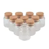 25 pcs 47x50x33 mm 50ml Empty Wide Mouth Glass Bottles With Cork DIY Bless Hope Decorative Vials Gifts