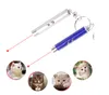 Mini katt röd laser penna nyckelkedja rolig ledd ljus husdjur leksaker nyckelring pekare pennor nyckelring för katter träning lek leksak ficklampa sn3350