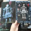 Pennywise 그림 neca 스티븐 킹 IT 조커 페니 어로 액션 피겨 공포 장난감 인형 할로윈 선물 LJ200928