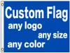 90x150cm 3x5ft Custom Print Flag Banner med din designlogotyp för OEM DIY Direct Factory