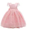 Детское платье для девочек на 410 лет, свадебное тюлевое кружевное платье для девочек, элегантное праздничное платье принцессы, торжественное платье для детей-подростков Dress1388069