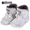 Mntrerm Fashion Innenhause Hausruhe warme weiche Plush -Pantoffeln bequeme reine Farbe Innenpantoffeln süße Frauen Schuhe Neu 201026