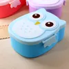 Kitchen storage Bento Boxes Cartoon Owl Lunch Food Fruit Container Portable Box children gifts