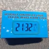 Sveglia muta in plastica LCD Smart Clock Temperatura Carino Fotosensibile Comodino Sveglia digitale Snooze Nightlight Calendario BH4298 WXM