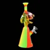 resin monster head water glass hookah Smoker Accessories oil rig bong pipe silicone pipes smoking