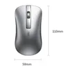 Mouse wireless 2.4G di colore verde 1600 DPI Giochi per ufficio a casa ricaricabili disponibili Computer portatile Mouse portatile in metallo Bluetooth1