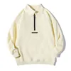 Hoodie Mens Womens Fashion Streetwear Pullover Sweat-shirt Loose Sweat à capuche Couple Top Vêtements Back Letter Zipper Pullover Turtleneck Pull High Street