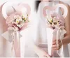 Tek Çiçek Gül Kutusu Sevgililer Günü için Küçük Buket Sarma Kağıt Kutuları Düğün Buket Çiçekleri Ambalaj Sarf malzemeleri 297G