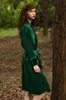 Mulheres Longas Verdes Bathrobe Sleepwear Robe Nightgowns Cetim Silk Lingerie PeNeNoir Kimono Vestidos Vestidos