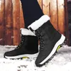 Vrouwen laarzen antislip waterdichte winter enkel snowboots vrouwen platform winter schoenen met dikke bont dij hoge laarzen