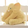 Grote pluche olifant pop kussen baby begeleiding zachte kalme pop kinderen kussen gevuld kussen dier pop / kinderen cadeau LJ201014