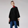 Fast färg imitation cashmere stora öppna gaffel sjal Europe och Förenta staterna för att hålla varm monokrom Cape Plain Cape.