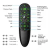 Q6 Voz Remote Control 2.4G sem fio Air Mouse com giroscópio retroiluminado IR Aprendizagem para Android TV Box H96 x96 max mais X1