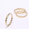 Плетеные 14k золотые наполненные костяшки Boho Gold ювелирные изделия Anillos Mujer Minimalistic Staging Богемное кольцо для женщин
