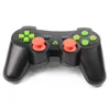 Toptan Renkli PS3 Kontrolörleri Kablosuz Denetleyici Bluetooth Oyun Denetleyicileri PlayStation 3 PS3 Kablosuz Joystick için Şok Gamepad