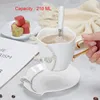 Yefine Diamonds Design Coffee Mug Creative Lovers Lovers Tea Cups 3D Ceramic Mugs с S Scers and Busters Y200106