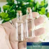 Wholesale 12ml Mini Transparent Glass Bottles with Cork Stopper Clear Wishing Gift Bottles Jars 50pcs/lot