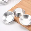 Silver Eggs Tarts Molds Aluminum Alloy Baking Mold Repeatable Eggs Baking Pan Mini Homemade Pie Quiche Baking Cookies Pudding Mould