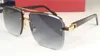 Ny Mode Design Solglasögon 8200981 Metall Half Frame Square Cut Lens Toppkvalitet Bästsäljande Stil UV 400 Skyddsglasögon