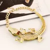 Punk Jewelry Necklace Alligator Lizard Chameleon Cool Animal Jewelry Pendant Necklace With Acrylic Rhinestone for Women Teen Girl2648