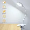 Led Desk Lamp Touch Clip Wireless Table Light Desktop USB Rechargeable 1800mAh Battery Study Lamps Bed Reading Night Lights2198