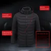 Donna Uomo Gilet Giacca Abbigliamento invernale Giacca riscaldante elettrica cappotto sportivo da esterno cappotto invernale con cappuccio e riscaldamento elettrico USB