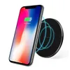 Högkvalitativ 10W Fast Trådlös laddare Aluminium Alloy Qi Laddningsplatta för iPhone 11 12 Pro XS Max XR X för Samsung S20 med Retail Box