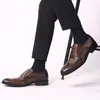 Sıcak satış-Erkek Elbise Ayakkabı Biçimsel Vintage 2020 Yeni PU Deri Moda Timsah Casual Ayakkabı Lace Up Sonbahar Düşük Topuk İş Düğün Ayakkabı