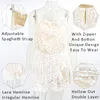 Feditch Backless Lace Jumpsuit Donna Summer Playsuit scava fuori Short Bodycon Pagliaccetti Donna Tuta bianca Beach Tuta casual T200704